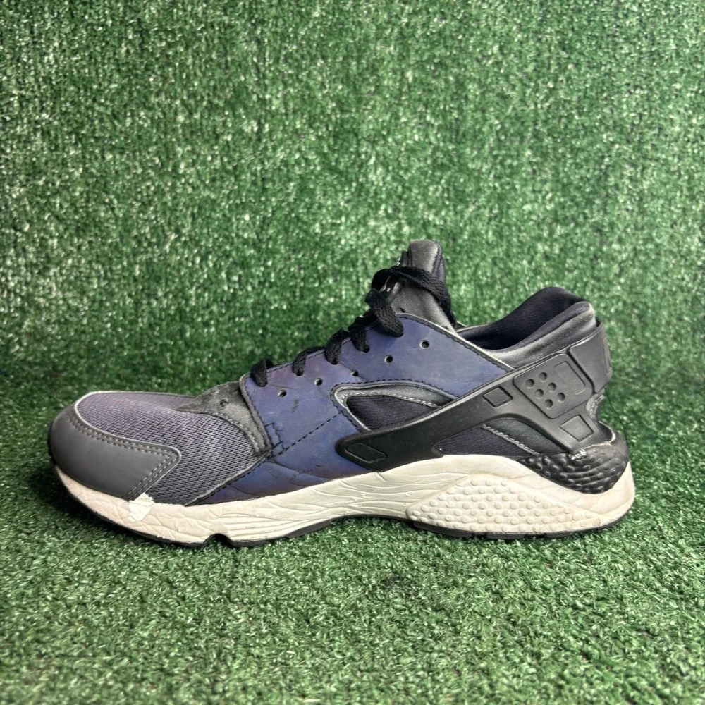 Nike Air Huarache Run Iridescent Blue‎ Grey Athletic Sneaker Shoes Mens Size 10